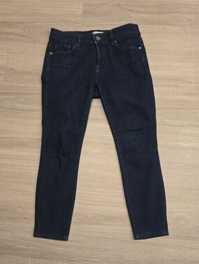 Dark Wash Women's Skinny Jeans - Classic Indigo Blue